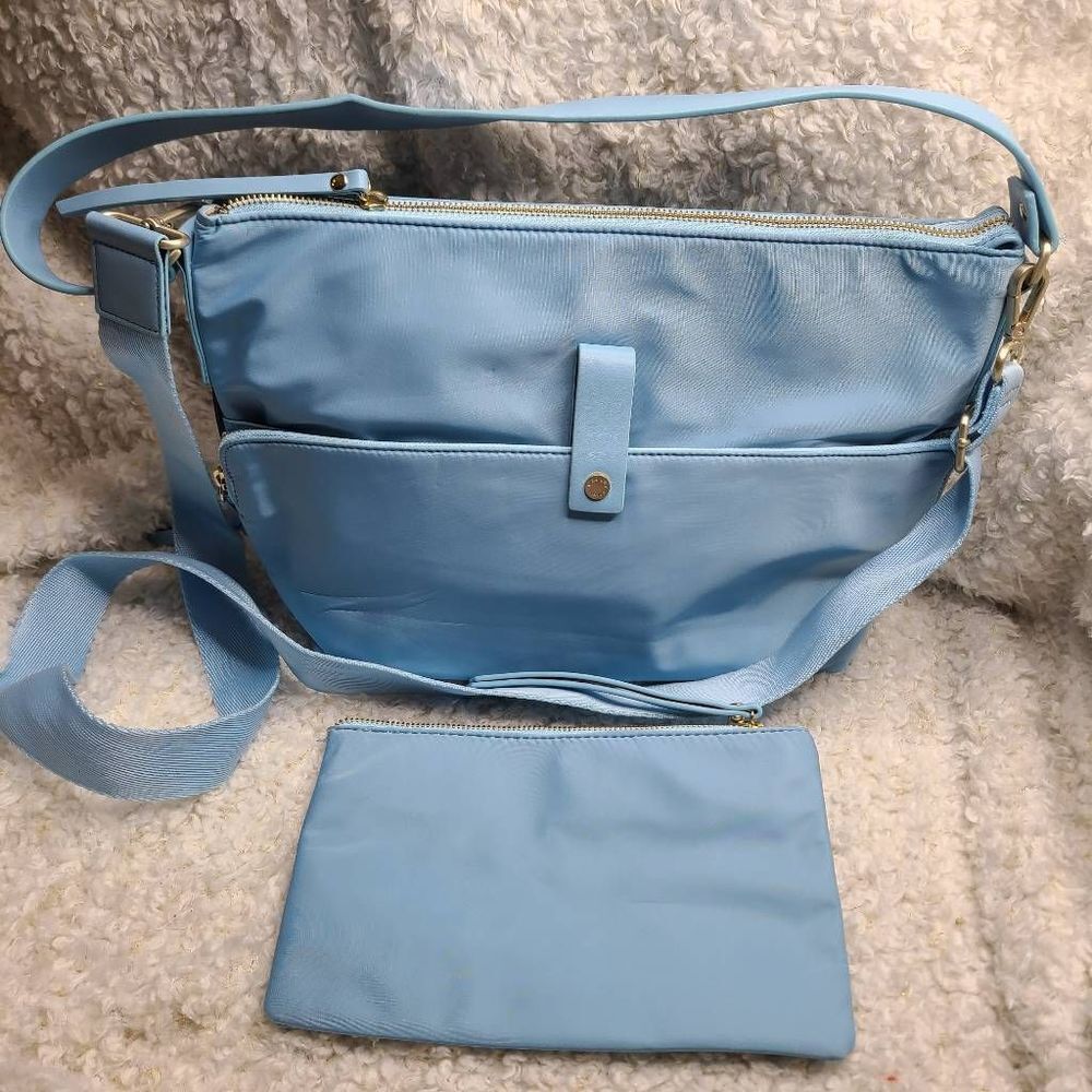 Radley London Alpha Road‎ Nylon Blue Top Zip Multi way Shoulder Bag
